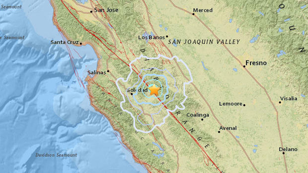 Monterey County Pinnacles Earthquake 