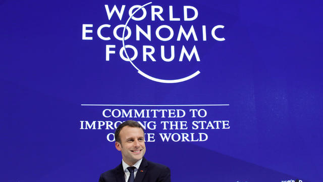 France's President Emmanuel Macron attends the World Economic Forum (WEF) annual meeting in Davos 