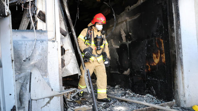 hospital fire, Miryang South Korea 