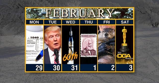 Calendar: Week of January 29