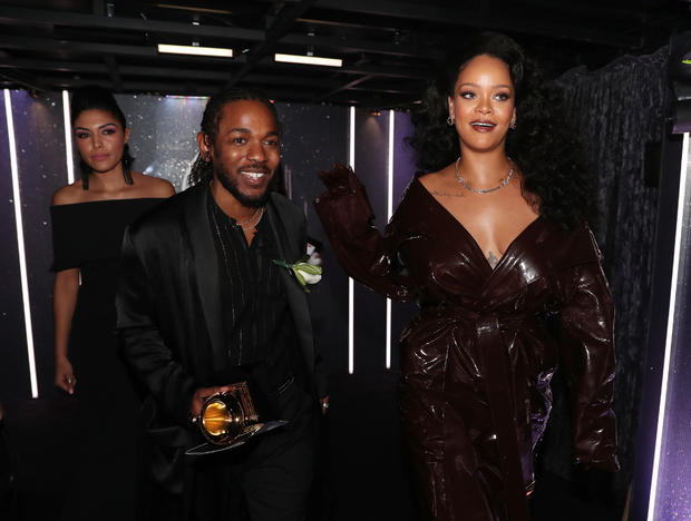 Grammys 2018: Rihanna and Kendrick Lamar 