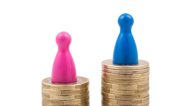 Gender pay gap concept 