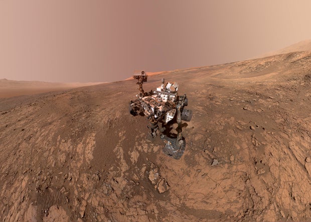Space Mars Rover Selfies