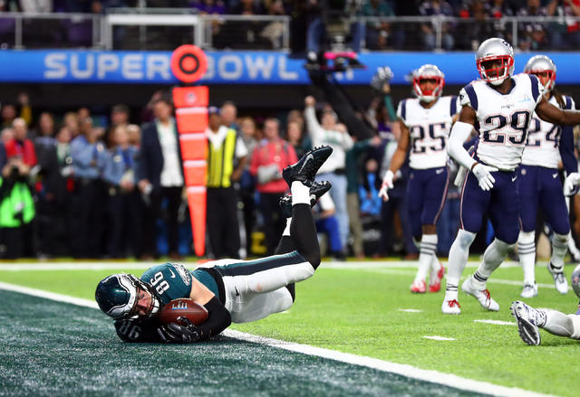 Photos from Monte Vista and Stanford alum Zach Ertz makes game-winning  touchdown to lift Eagles over Patriots in Super Bowl LII