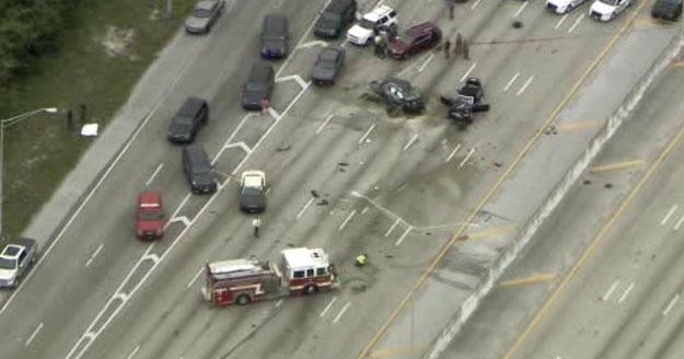 I-95 chaos after suspect kills woman, drives wrong way, cops say - CBS News