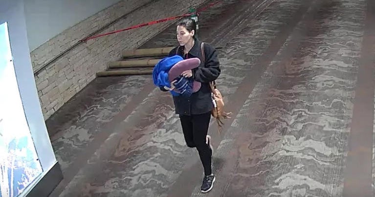 Officials seek woman who abandoned newborn in airport with note - CBS News