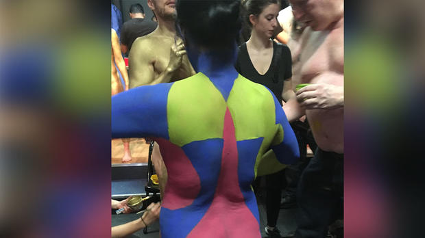 Times Square Bodypaint Models 