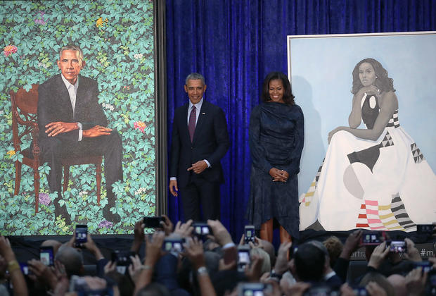Barack And Michelle Obama Attend Portrait Unveiling At Nat'l Portrait Gallery 