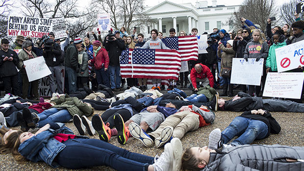 Teens For Gun Reform Hold Protest At The White House 