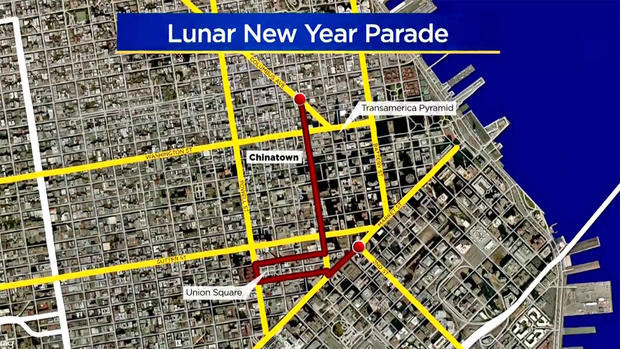 Chinese New Year Parade Map 