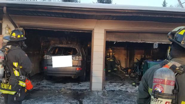 Ft Collins Garage Fire (from Poudre Fire Authority FB) 
