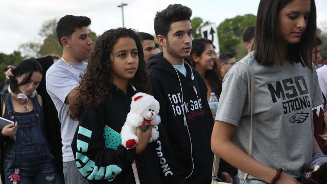 Students Return To Class For First Time After Mass Shooting At Florida School 