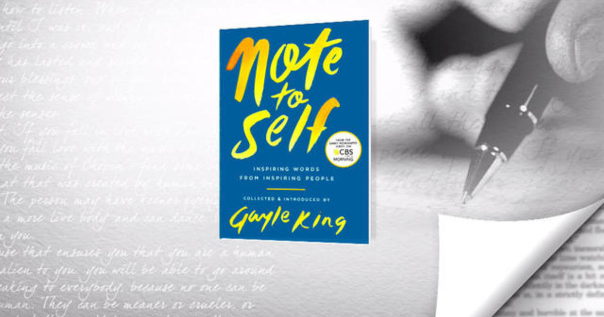 "CBS This Morning" reveals "Note to Self" book cover CBS News