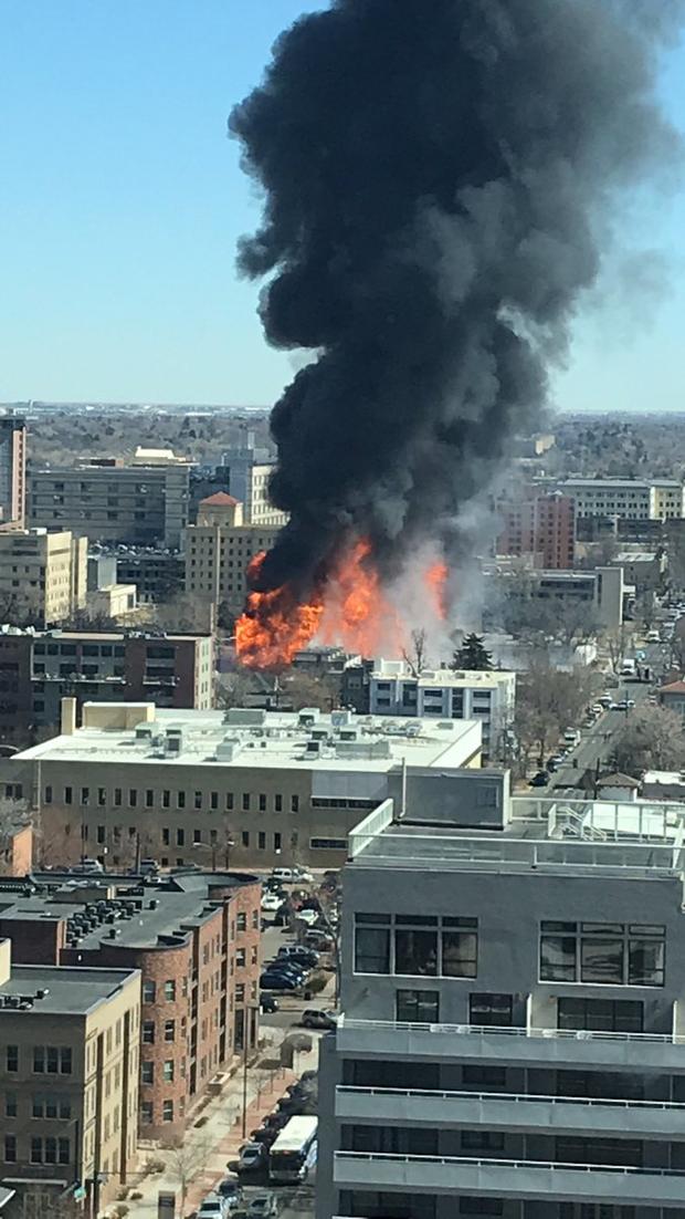 Fire At Denver Construction Site 