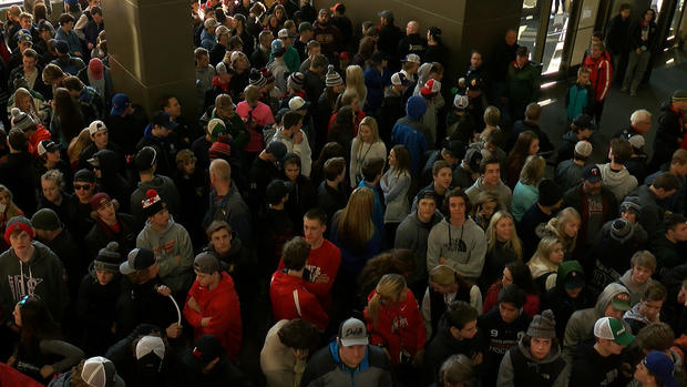 Boys State Hockey Tournament Crowds At Xcel 