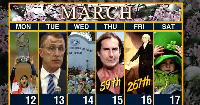 Calendar: Week of March 12 - CBS News