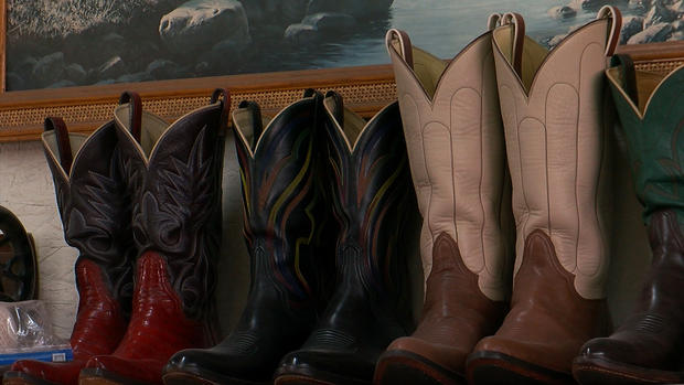 Craig "Buster" Bartels' cowboy boots 