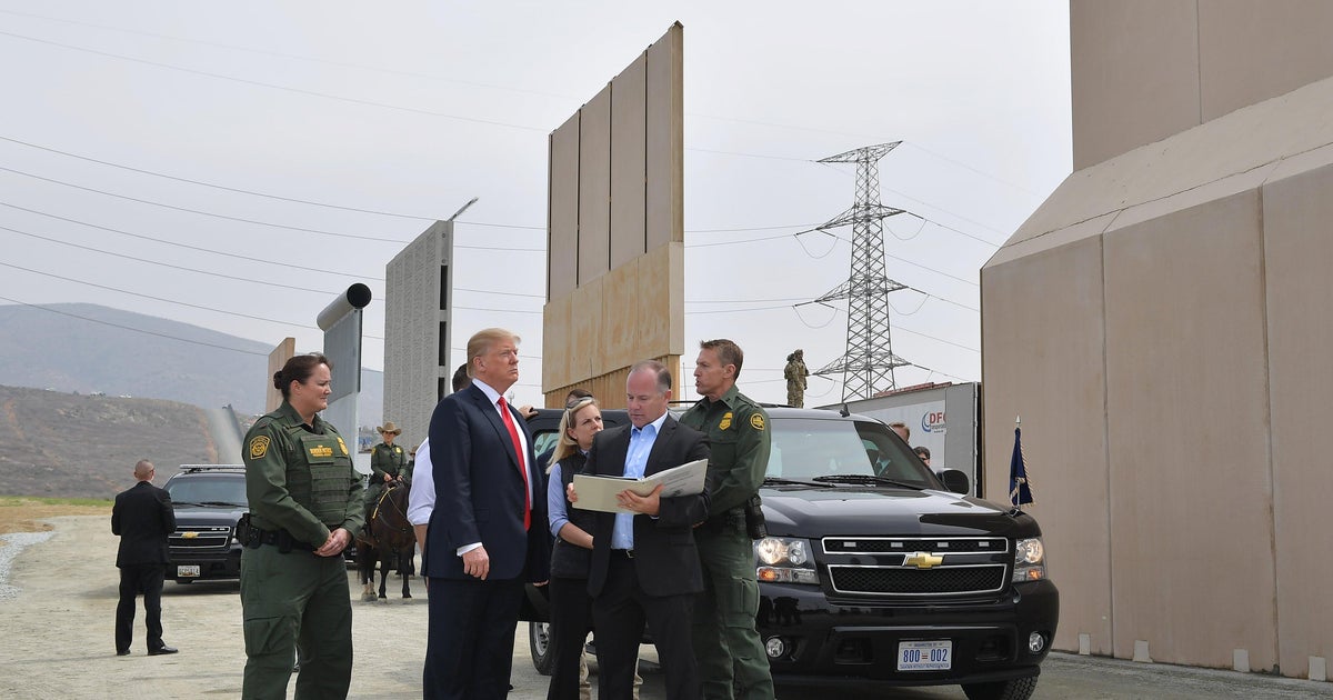 Trump eagerly inspects border wall prototypes, says California is ...