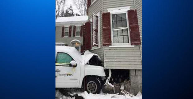 Andover Vehicle Hits House, Driver Flees In Stolen Plow Truck 