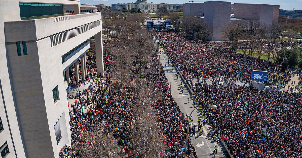 March for Our Lives crowd size Estimated 200,000 people attended D.C