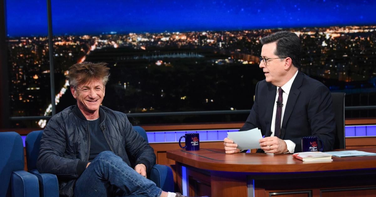 Sean Penn smokes cigarettes on "Late Show," says he&rsquo;s on Ambien - CBS News