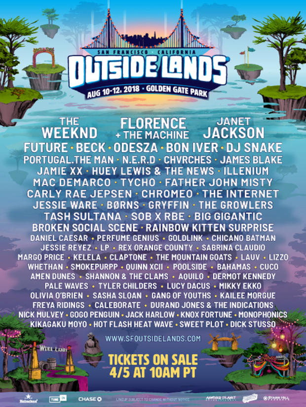 Outside Lands 2018 line-up 