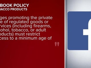 can you sell tobacco on facebook Facebook is used to promote tobacco, despite policies against it, study  finds