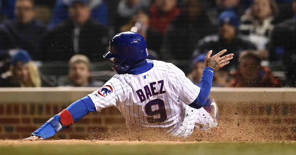 Baez Homers Twice As Cubs Pound Pirates 13 5 Cbs Chicago