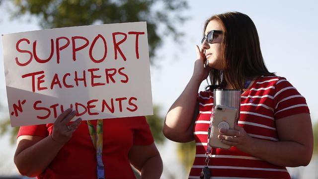 Arizona Teacher Protests 