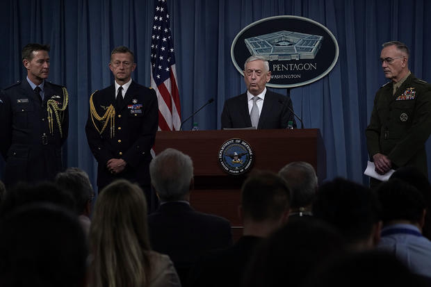 U.S. Defense Secretary Mattis and Chairman of the Joint Chiefs of Staff Gen. Dunford Brief The Media on Syria 