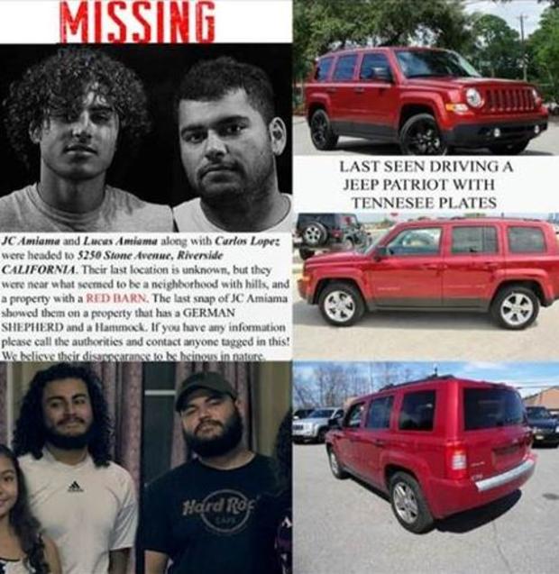 Missing flier possible Burbank victims 