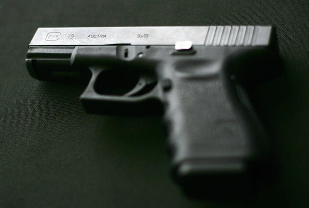 A Glock 9MM pistol, which according to m 