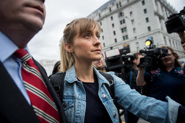 Actress Allison Mack Appears In Court Over Case Involving Alleged Sex Cult 