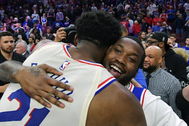 meek mill -- 76ers game