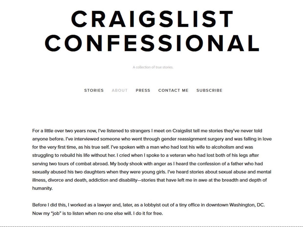The stories behind Craigslist Confessional CBS News(03)