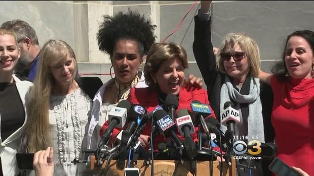 gloria allred with cosby accusers 