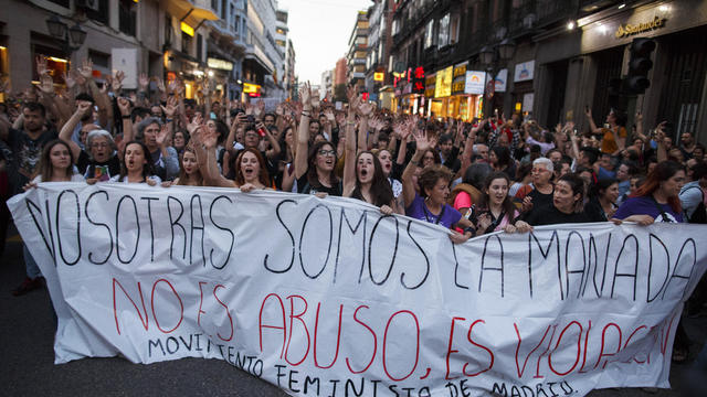 Demonstration Against Verdict For Sexual Assault During San Fermin 'Run Of The Bulls' 