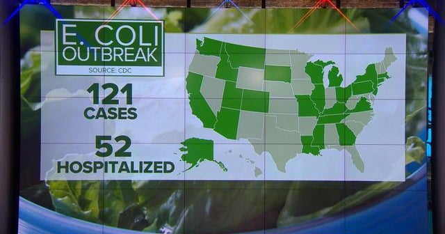 First death linked to E. coli romaine lettuce outbreak - CBS News