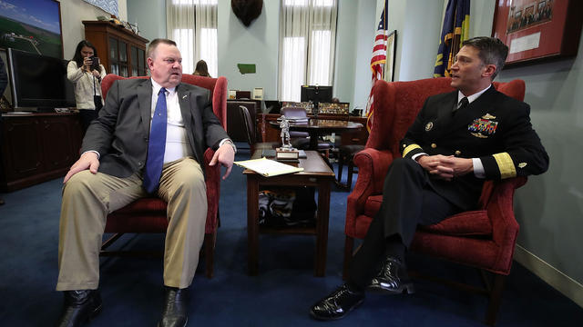 Sen. Jon Tester Meets With Veterans Affairs Secretary Nominee Ronny Jackson 