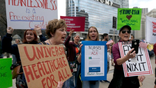 Health Overhaul Protest Chicago 