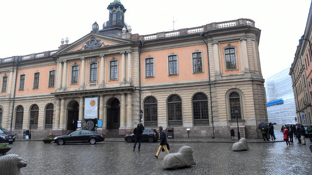 A general view of the old Stock Exchange Building, home of the Swedish Academy, in Stockholm 