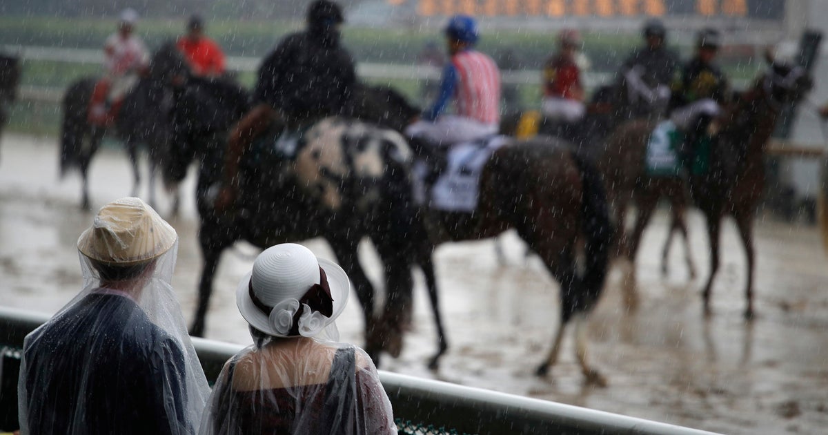Kentucky Derby weather today Record rain is changing the track and the