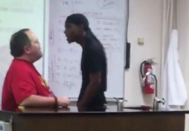 classroom confrontation at Cedar Hill High School 