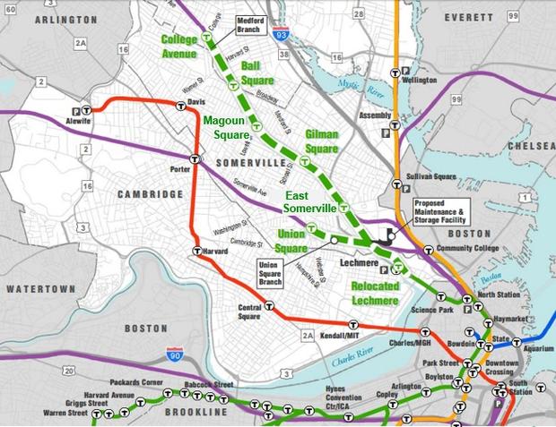 green line extension map 