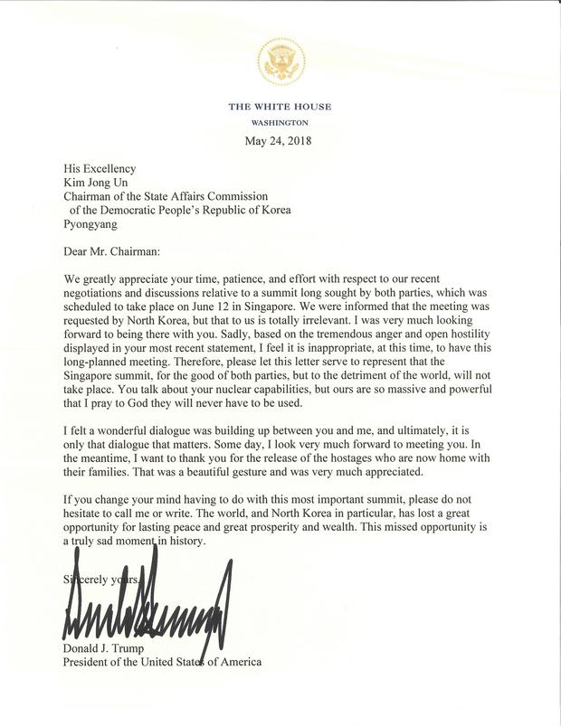 WH Letter 