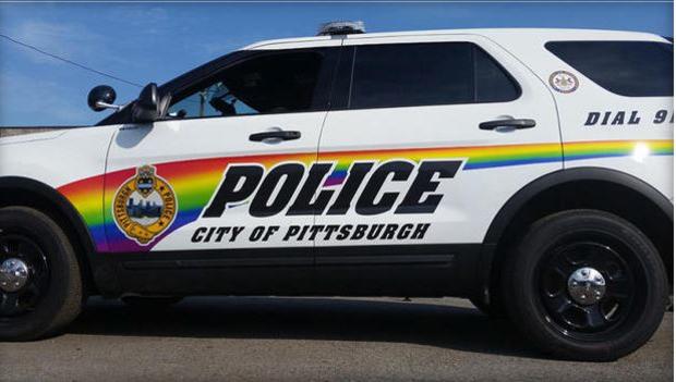 Pride Police Vehicles in Pittsburgh 