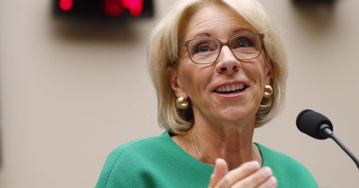 Is Betsy DeVos America's Last Secretary Of Education? - CBS News