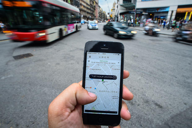 Barcelona Cabs Strike Against Uber Taxi App 