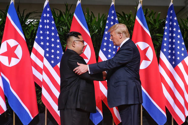 U.S. President Trump Meets North Korean Leader Kim Jong-un During Landmark Summit In Singapore 