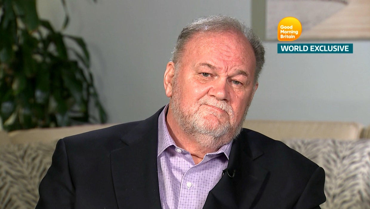 Thomas Markle, Meghan Markle's father, is seen in a still taken from video as he gives an interview to ITV's Good Morning Britain program which is broadcast from London, June 18, 2
